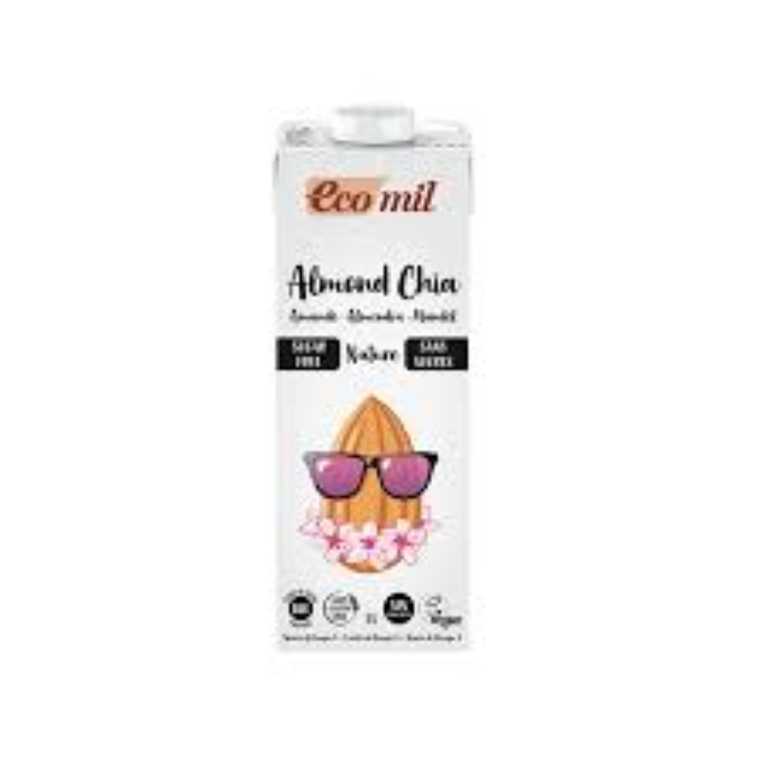 ECOMIL S/FREE ALMOND CHIA DRINK 1LT